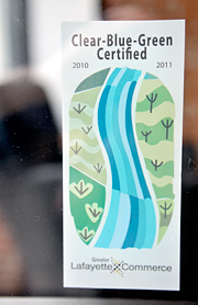 Clear-Blue-Green decal